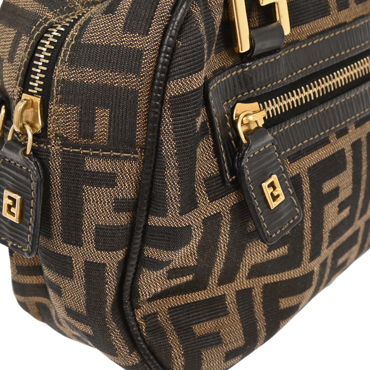 Fendi Brown Zucca 2way Shoulder Handbag