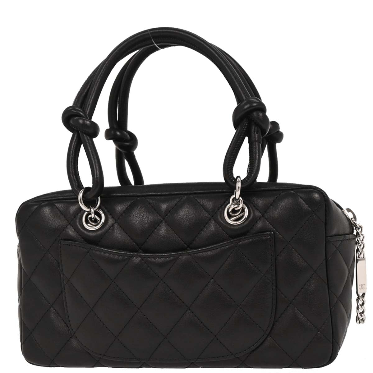Chanel 2005-2006 Black Calfskin Cambon Ligne Bowling Bag