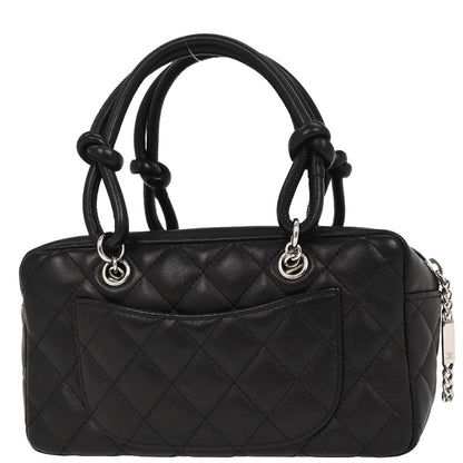 Chanel 2005-2006 Black Calfskin Cambon Ligne Bowling Bag