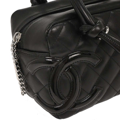 Chanel 2005-2006 Black Calfskin Cambon Ligne Bowling Bag