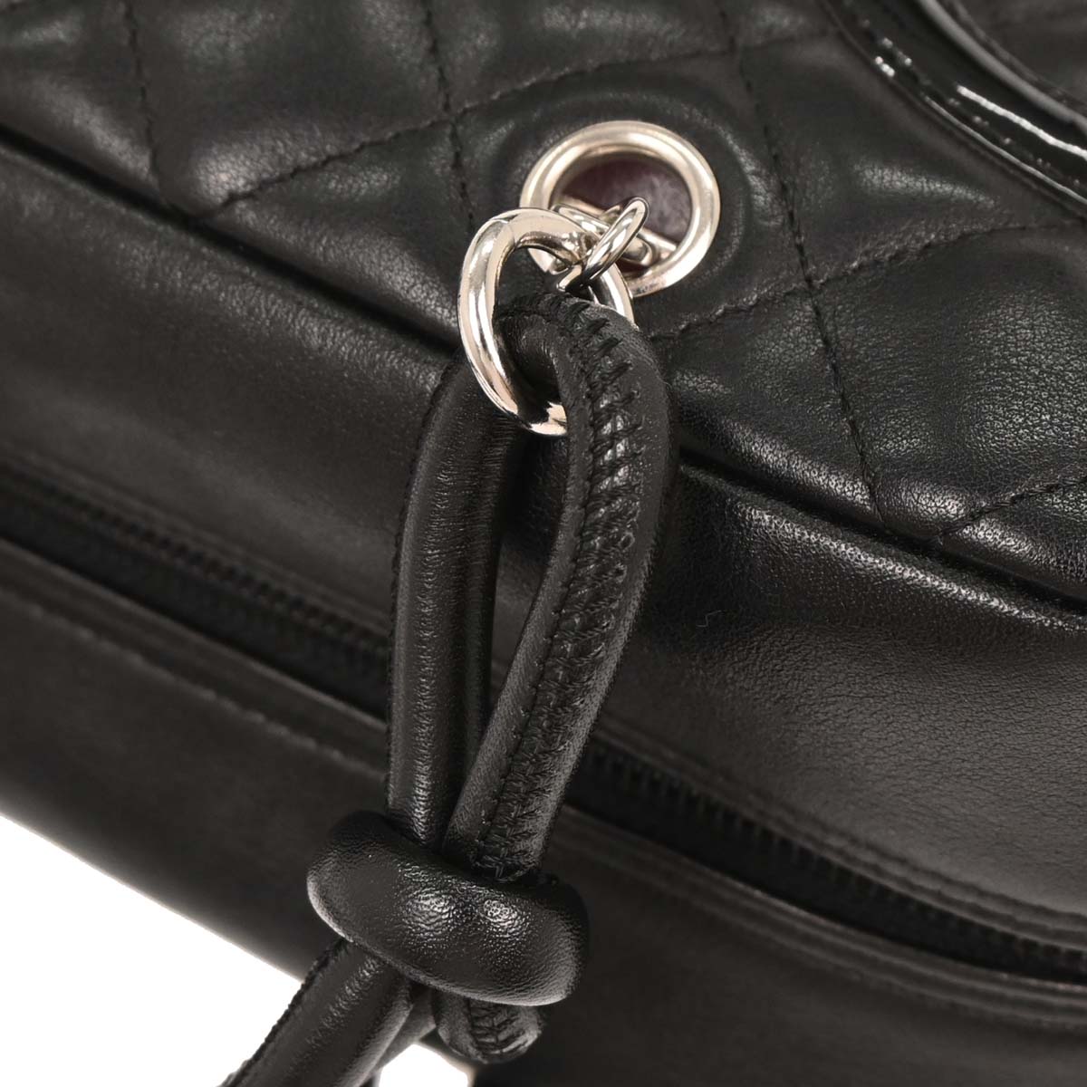 Chanel 2005-2006 Black Calfskin Cambon Ligne Bowling Bag