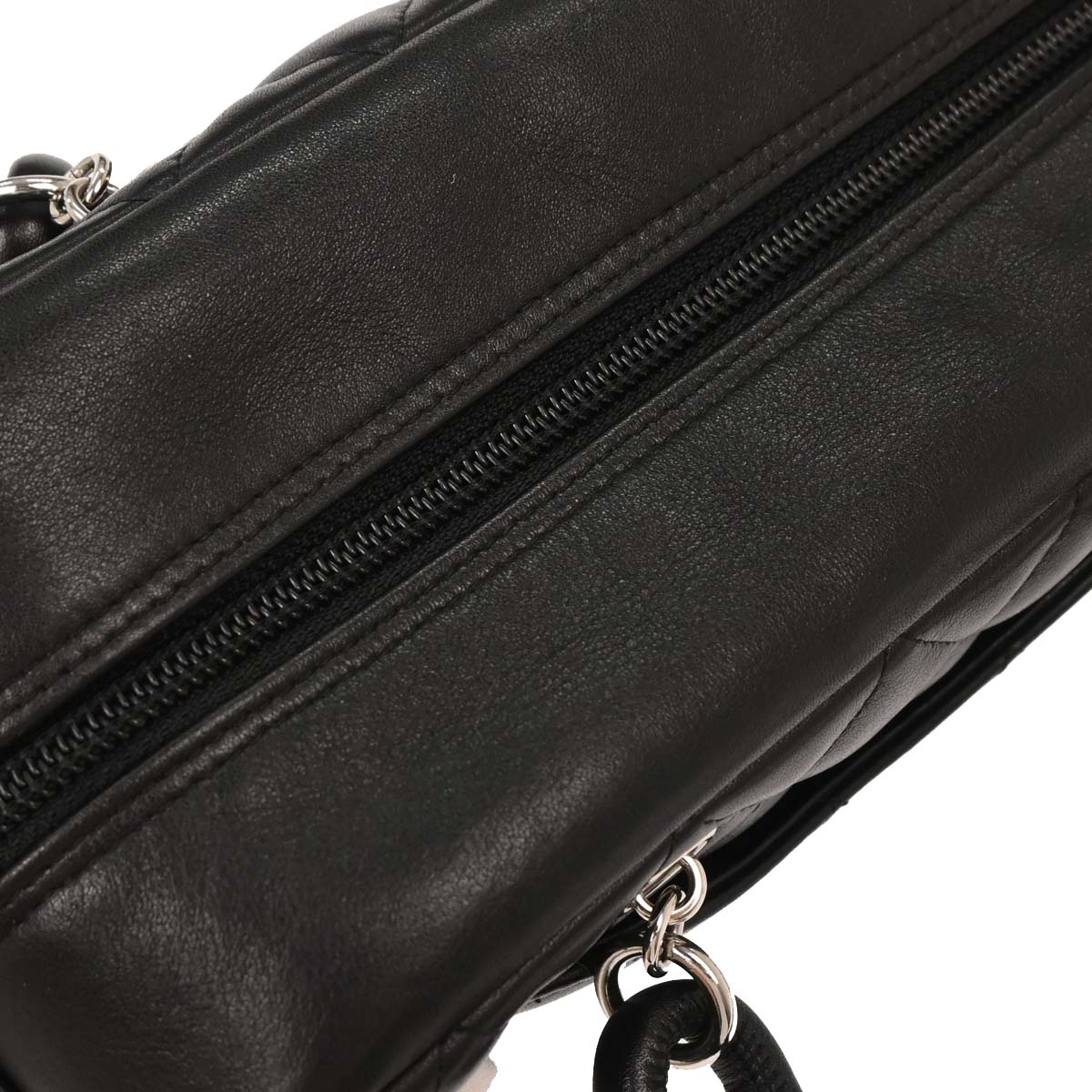 Chanel 2005-2006 Black Calfskin Cambon Ligne Bowling Bag