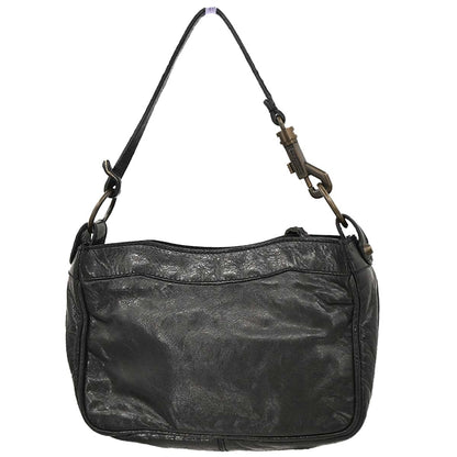 Balenciaga Black Leather The Hip Handbag