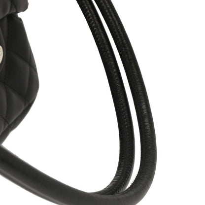 Chanel 2003-2004 Black Calfskin Cambon Ligne Reporter Bag