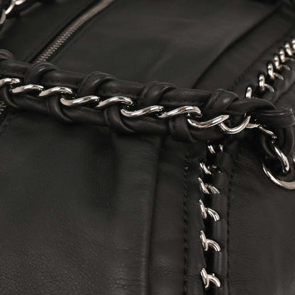 Chanel 2005-2006 Black Calfskin Luxury Line Bowling Bag