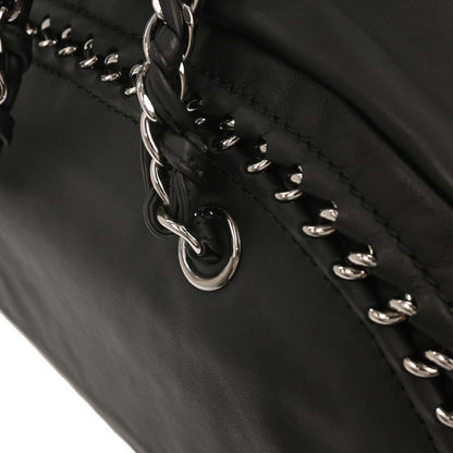 Chanel 2005-2006 Black Calfskin Luxury Line Bowling Bag