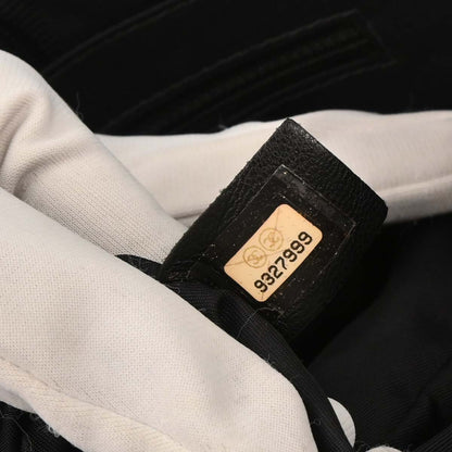 Chanel 2004-2005 Black Jacquard Nylon Travel Line Tote Handbag