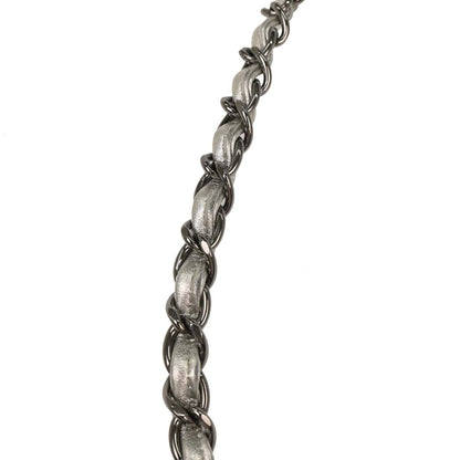 Chanel 2006-2008 Silver PVC Lambskin Ice Cube Shoulder Bag