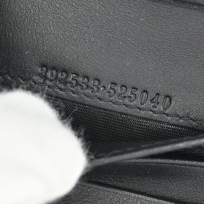 Gucci Black Leather Guccissima Bifold Wallet