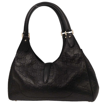Gucci Black Leather GG Jackie Handbag