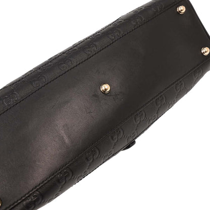 Gucci Black Leather GG Jackie Handbag