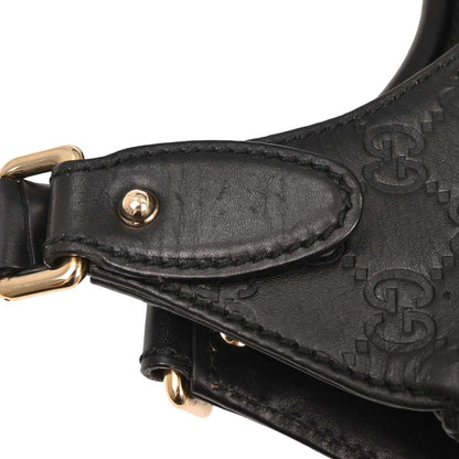 Gucci Black Leather GG Jackie Handbag