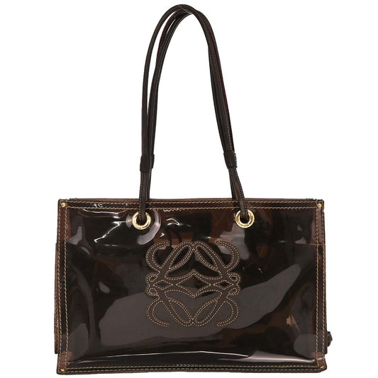 Loewe Brown PVC Tote Bag