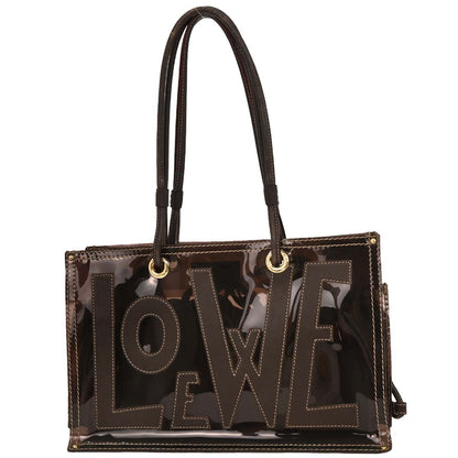 Loewe Brown PVC Tote Bag