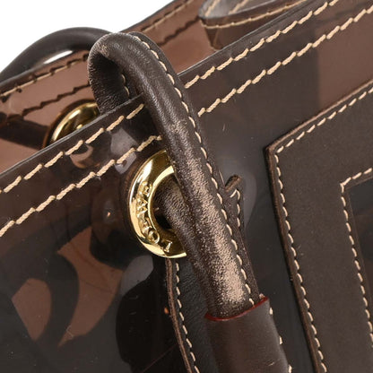 Loewe Brown PVC Tote Bag
