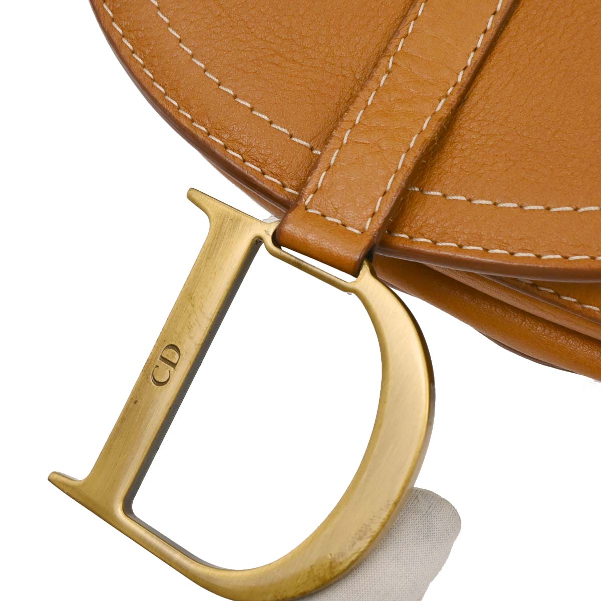 Christian Dior Brown Saddle Shoulder Bag