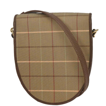 Burberrys Brown Burberry Check Crossbody Bag