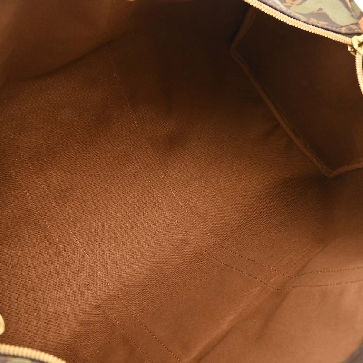 Louis Vuitton Khaki Monogram Graffiti Keepall 50 Duffle Bag M92196