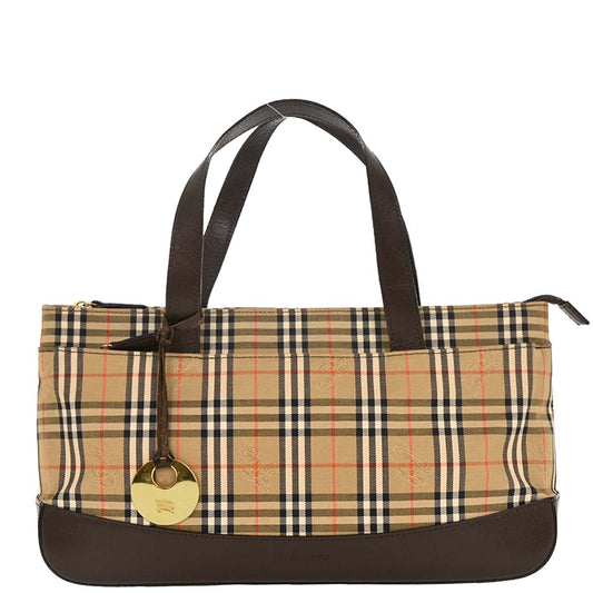 Burberrys Beige House Check Tote Bag