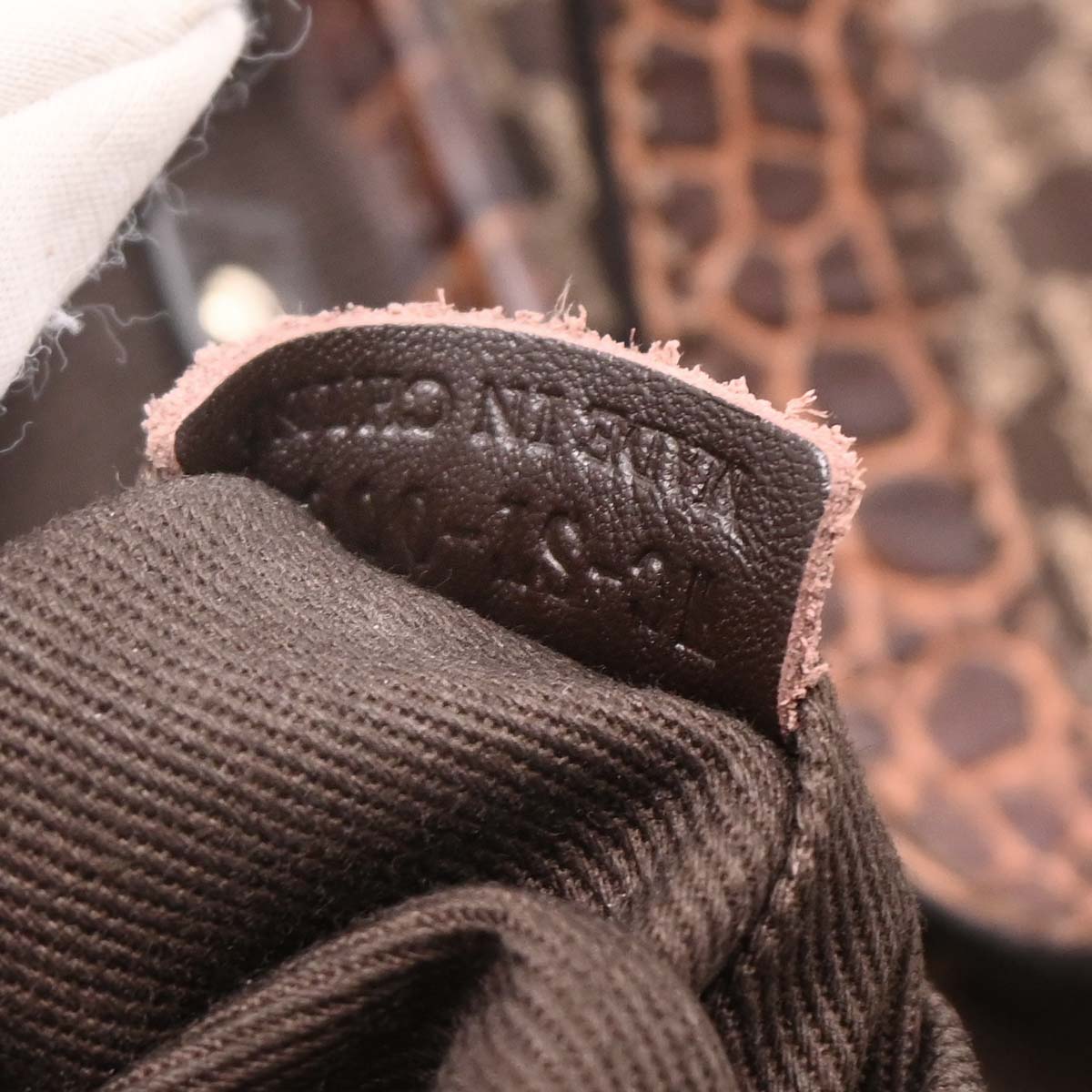 Celine Brown Canvas Macadam Tassel Handbag