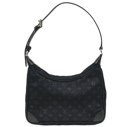 Louis Vuitton Black Monogram Satin Little Boulogne Handbag M92142