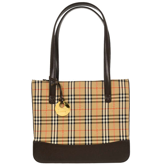 Burberry Beige House Check Tote Bag