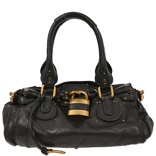Chloe Black Leather Paddington Handbag