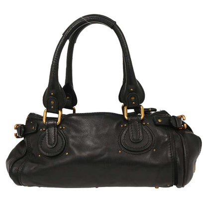Chloe Black Leather Paddington Handbag