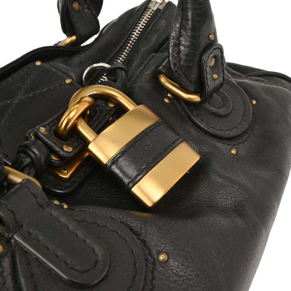 Chloe Black Leather Paddington Handbag
