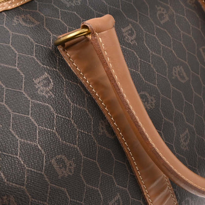 Christian Dior Dark Brown Honeycomb Duffle Handbag