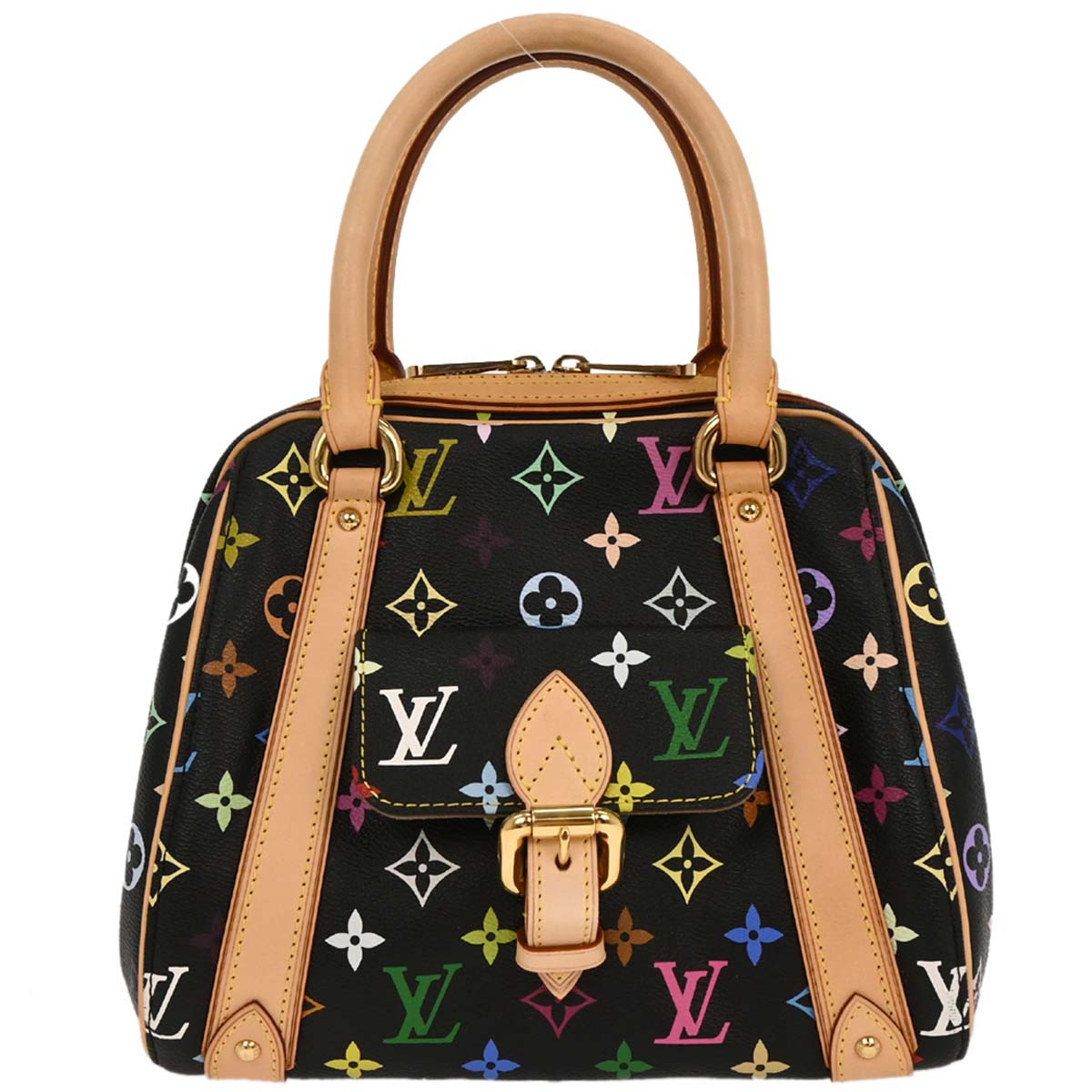 Louis Vuitton Black Monogram Multicolor Priscilla Handbag M40097