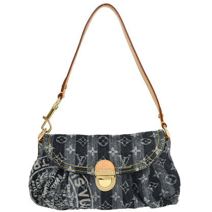 Louis Vuitton Blue Monogram Denim Mini Pleaty Raye Handbag M95333