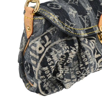 Louis Vuitton Blue Monogram Denim Mini Pleaty Raye Handbag M95333