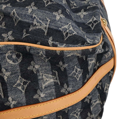 Louis Vuitton Blue Monogram Denim Cabas Raye GM Tote M95336