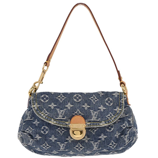 Louis Vuitton Blue Monogram Denim Mini Pleaty Handbag M95050