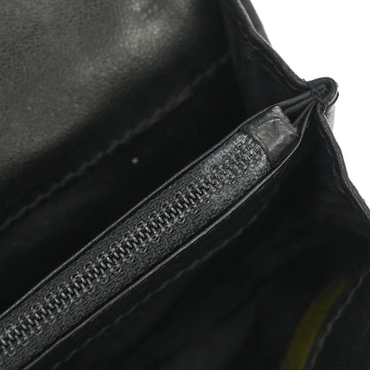 Chanel 2001-2003 Black Lambskin Choco Bar Wallet