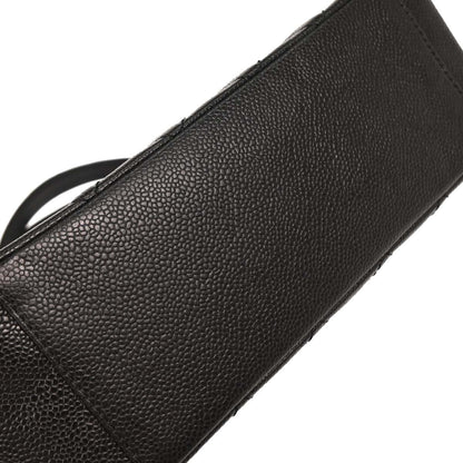 Chanel 2005-2006 Black Caviar Petite Shopping Tote PST Chain Handbag
