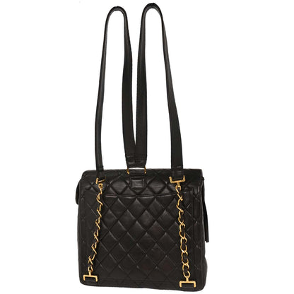 Chanel 1994-1996 Black Lambskin Backpack