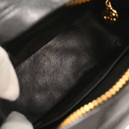 Chanel 1991-1994 Black Caviar Camera Bag Mini