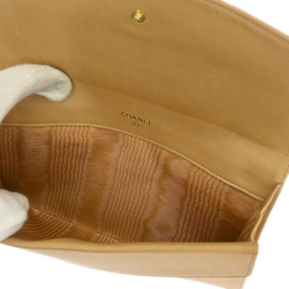 Chanel Beige Caviar Wallet