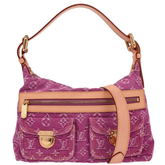 Louis Vuitton Pink Monogram Denim Baggy PM Shoulder Bag M95212