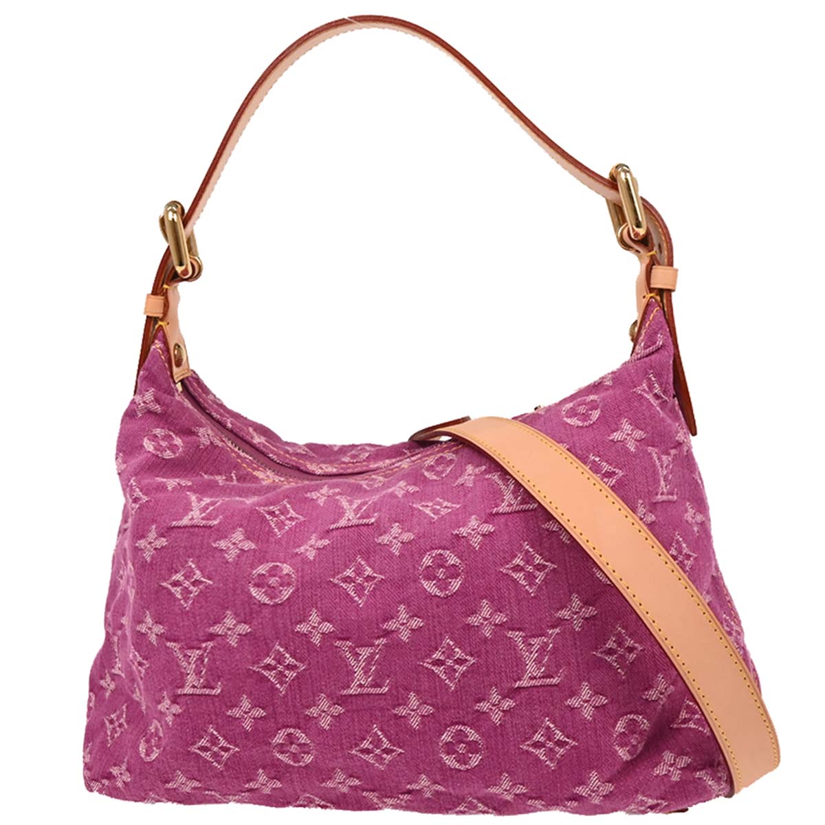 Louis Vuitton Pink Monogram Denim Baggy PM Shoulder Bag M95212