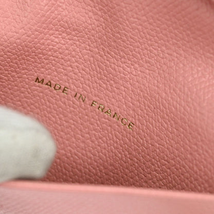 Chanel 2003-2004 Pink Calfskin Key Case Small Good
