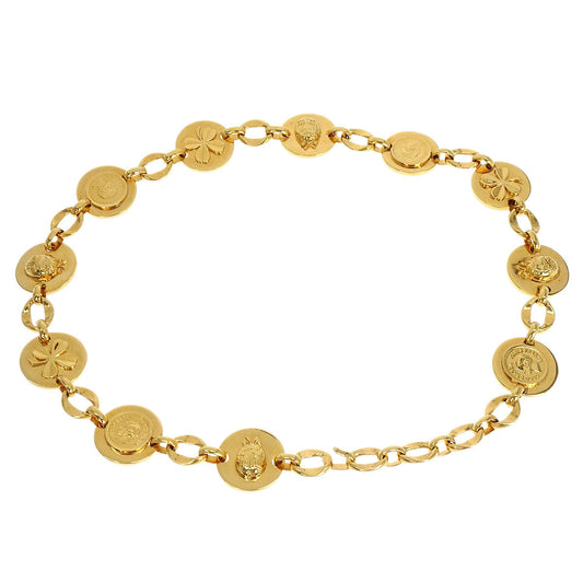 Chanel Chain Belt Icon Medallion Gold Small Good