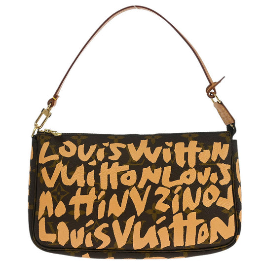 Louis Vuitton Beige Graffiti Pochette Accessoires Handbag M92193