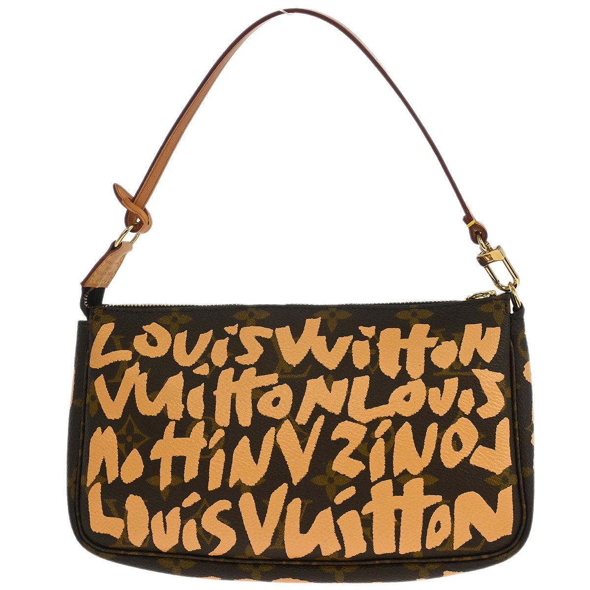 Louis Vuitton Beige Graffiti Pochette Accessoires Handbag M92193