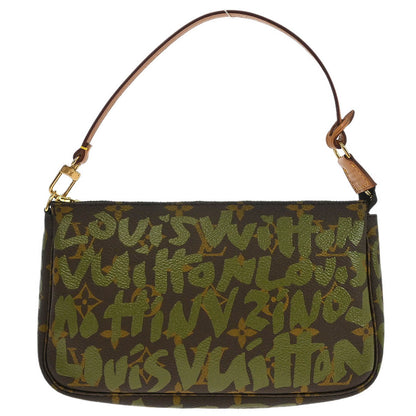 Louis Vuitton khaki Graffiti Pochette Accessoires Handbag M92191