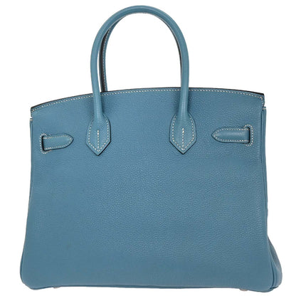 Hermes Blue Jean Togo Birkin 30 Handbag