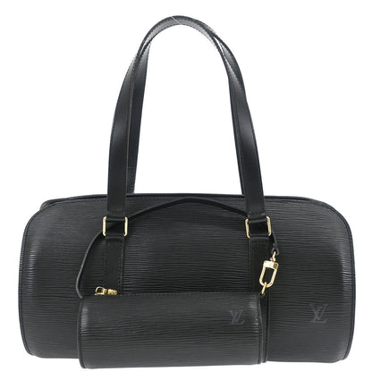 Louis Vuitton Black Epi Soufflot Handbag M52862