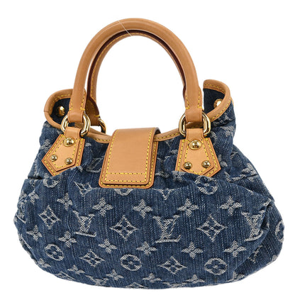 Louis Vuitton Blue Monogram Denim Pleaty Handbag M95020